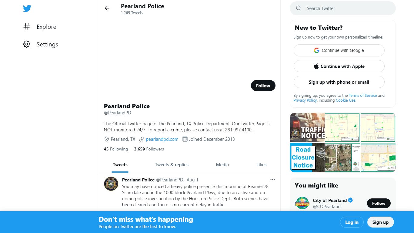 Pearland Police (@PearlandPD) / Twitter
